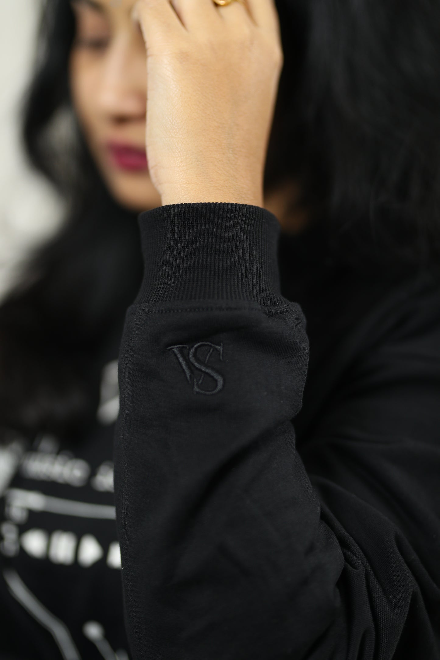 Music is Life Oversized Screen Printed Hoodie in Black (Limited Edition)