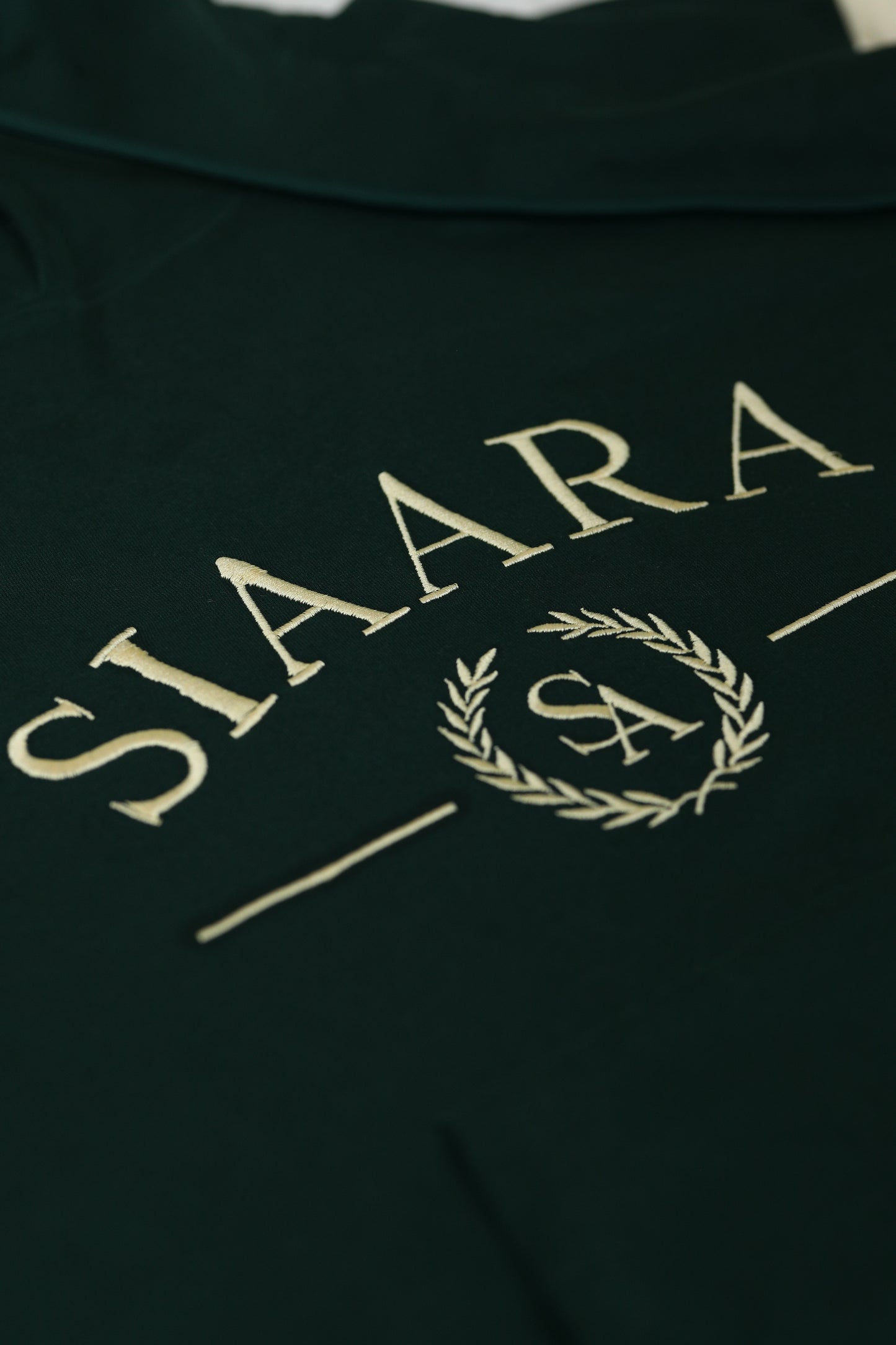 Graphic Double tone Oversized Embroidery Hoodie in Green (Limited Edition)